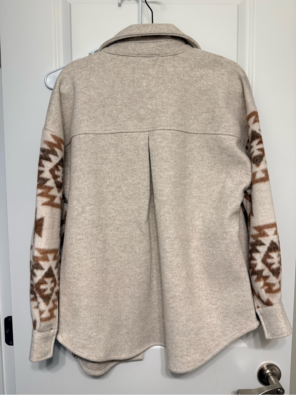 Ashley By 26 International Outerwear Neutral Beige Heather Jacket - Picture 2 of 3